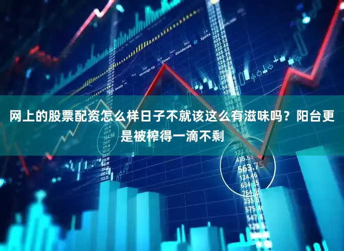 网上的股票配资怎么样日子不就该这么有滋味吗？阳台更是被榨得一滴不剩