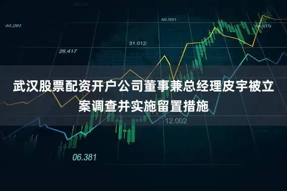 武汉股票配资开户公司董事兼总经理皮宇被立案调查并实施留置措施
